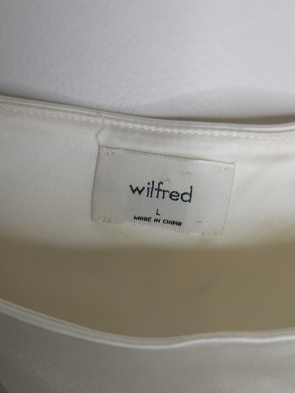 Anthropologie Wilfred Artizia Cream Satin Slip Top - Picture 5 of 8